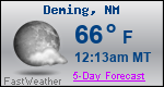 Weather Forecast for Deming, NM