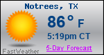 Weather Forecast for Notrees, TX