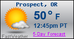 Weather Forecast for Prospect, OR