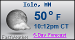 Weather Forecast for Isle, MN