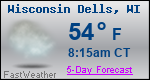 Weather Forecast for Wisconsin Dells, WI