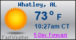 Weather Forecast for Whatley, AL