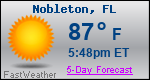 Weather Forecast for Nobleton, FL