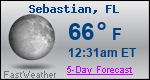 Weather Forecast for Sebastian, FL