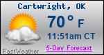 Weather Forecast for Cartwright, OK