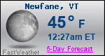 Weather Forecast for Newfane, VT