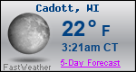 Weather Forecast for Cadott, WI