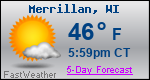 Weather Forecast for Merrillan, WI
