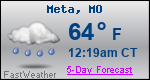 Weather Forecast for Meta, MO