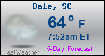 Weather Forecast for Dale, SC