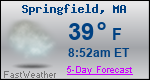 Weather Forecast for Springfield, MA