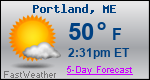 Weather Forecast for Portland, ME