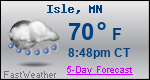 Weather Forecast for Isle, MN
