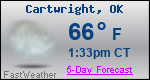 Weather Forecast for Cartwright, OK