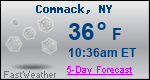 Weather Forecast for Commack, NY