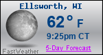 Weather Forecast for Ellsworth, WI