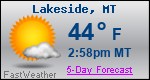 Weather Forecast for Lakeside, MT