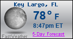 Weather Forecast for Key Largo, FL