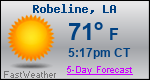 Weather Forecast for Robeline, LA