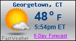 Weather Forecast for Georgetown, CT