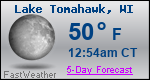 Weather Forecast for Lake Tomahawk, WI