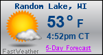 Weather Forecast for Random Lake, WI