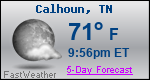 Weather Forecast for Calhoun, TN
