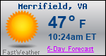 Weather Forecast for Merrifield, VA