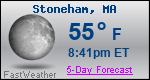 Weather Forecast for Stoneham, MA