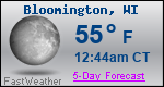 Weather Forecast for Bloomington, WI