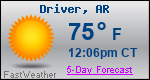 Weather Forecast for Driver, AR