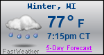Weather Forecast for Winter, WI