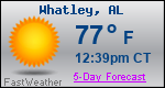 Weather Forecast for Whatley, AL