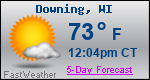 Weather Forecast for Downing, WI
