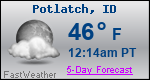 Weather Forecast for Potlatch, ID