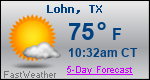 Weather Forecast for Lohn, TX