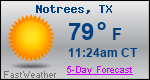 Weather Forecast for Notrees, TX