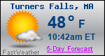 Weather Forecast for Turners Falls, MA