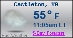 Weather Forecast for Castleton, VA