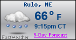 Weather Forecast for Rulo, NE