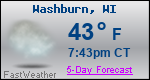 Weather Forecast for Washburn, WI