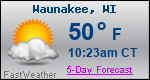 Weather Forecast for Waunakee, WI