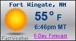 Weather Forecast for Fort Wingate, NM
