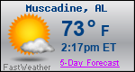 Weather Forecast for Muscadine, AL