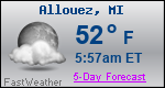 Weather Forecast for Allouez, MI