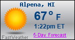 Weather Forecast for Alpena, MI