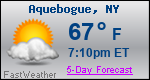 Weather Forecast for Aquebogue, NY