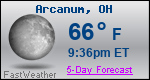 Weather Forecast for Arcanum, OH