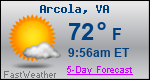 Weather Forecast for Arcola, VA