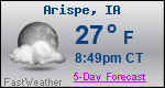 Weather Forecast for Arispe, IA